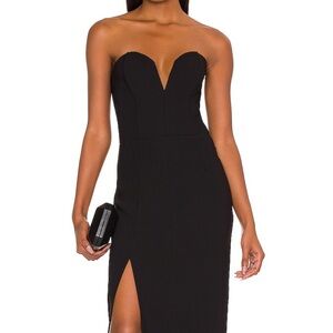 Amanda Uprichard Black Evening Gown